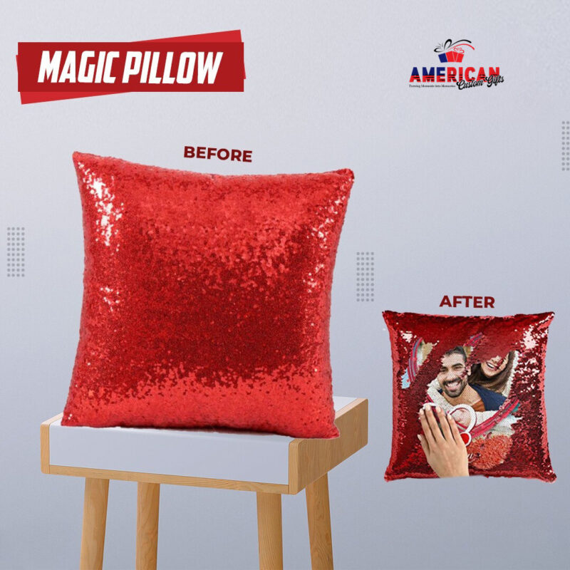 Custom Sequin Pillow | Hidden Message Magic Cushion | Personalized Gift – American Custom Gifts USA - Image 8